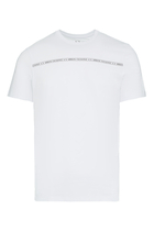 Stripe Logo Cotton T-Shirt